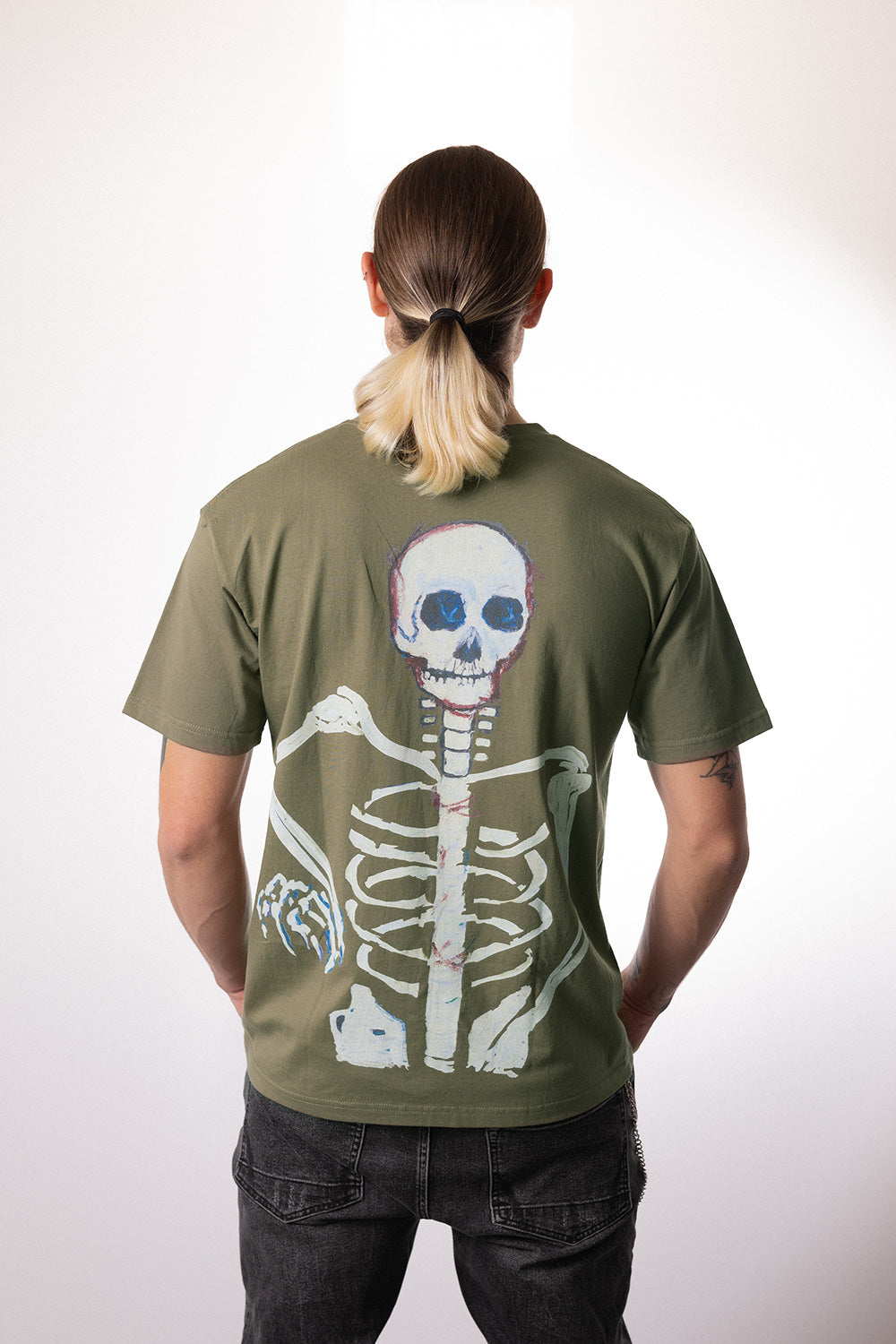 Skelly - グリーンTシャツ