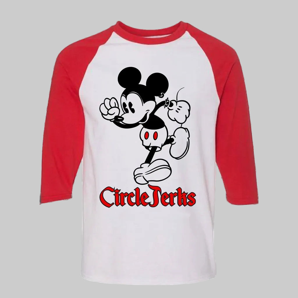 WILD IN THE STREETS - Red & White Raglan T-Shirt