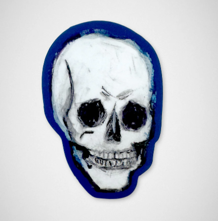Blue Skull - Sticker