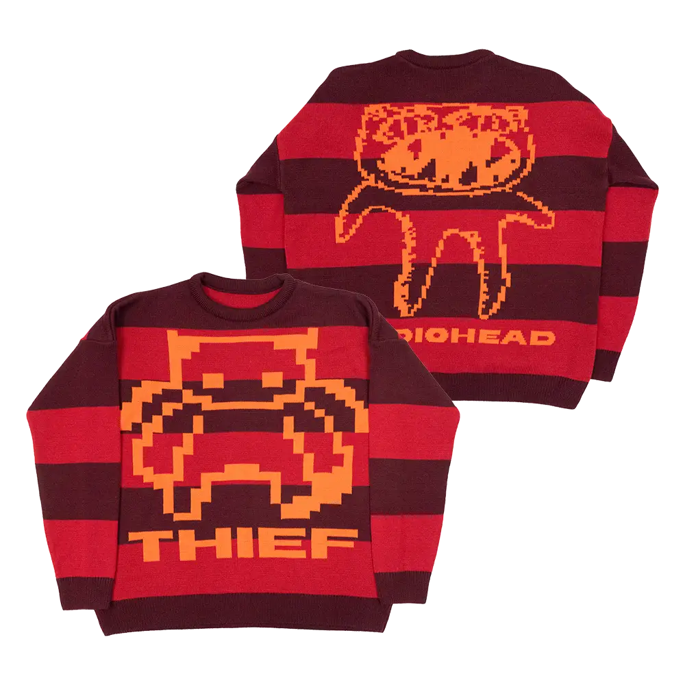 Pixel Bear Thief Red Striped Jumper - Other Merchandise